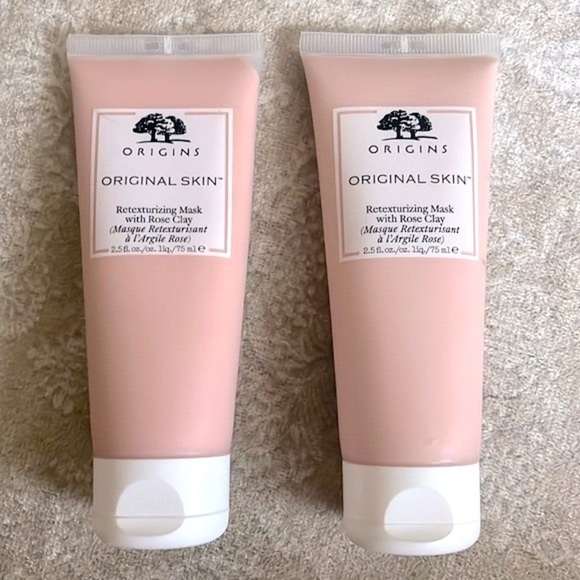 Brand New Set of 2 Origins Original Skin Retexturizing Face Mask with Rose Clay - Picture 8 of 8